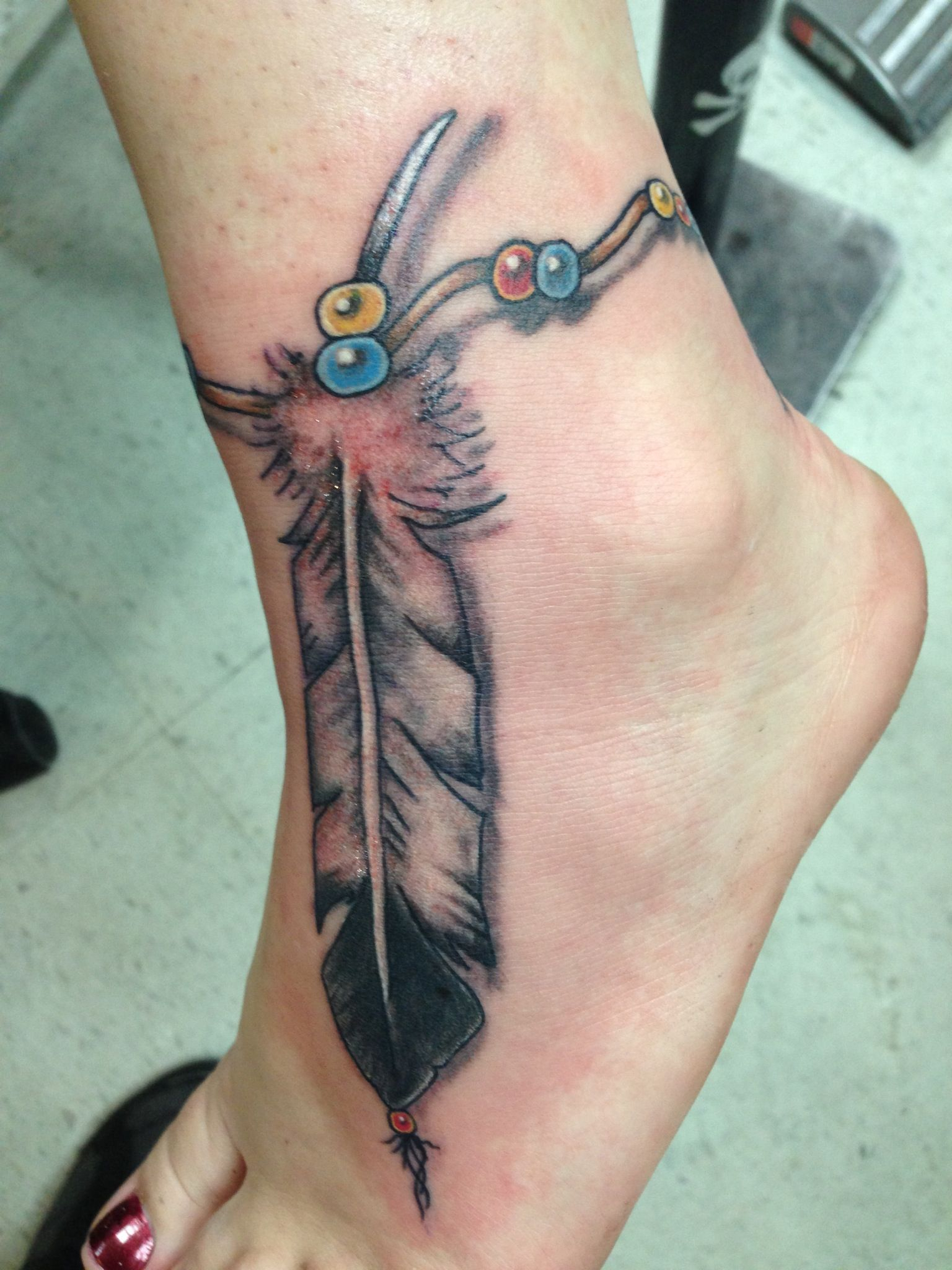 Indian Feather Anklet Tattoodone Army Navy Tattoos Tattoos for dimensions 1536 X 2048