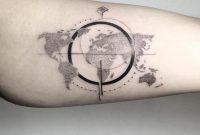 Inner Bicep Compass World Map Same Same Different Banger From The in proportions 1080 X 1080