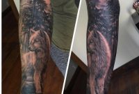 Inner Forearm Wolf Sleeve Tattoo Kuuwolf On Deviantart intended for proportions 885 X 902