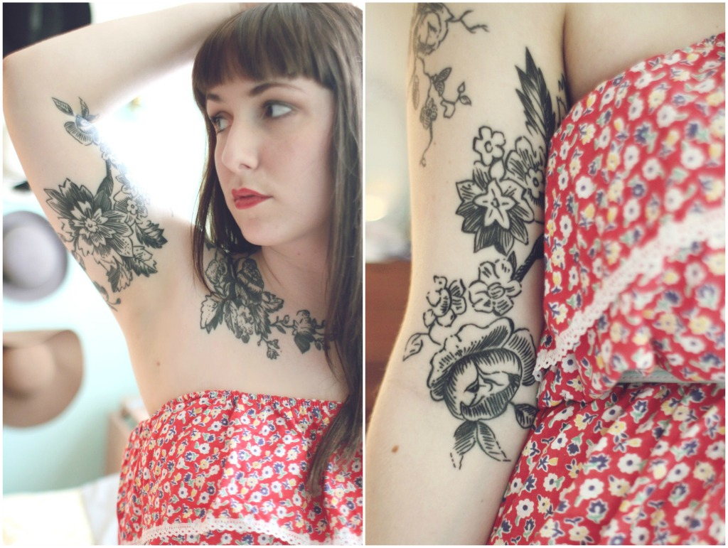 Integratr Body Tattoo Ideas Flower Inner Arm Tattoo regarding proportions 1024 X 771