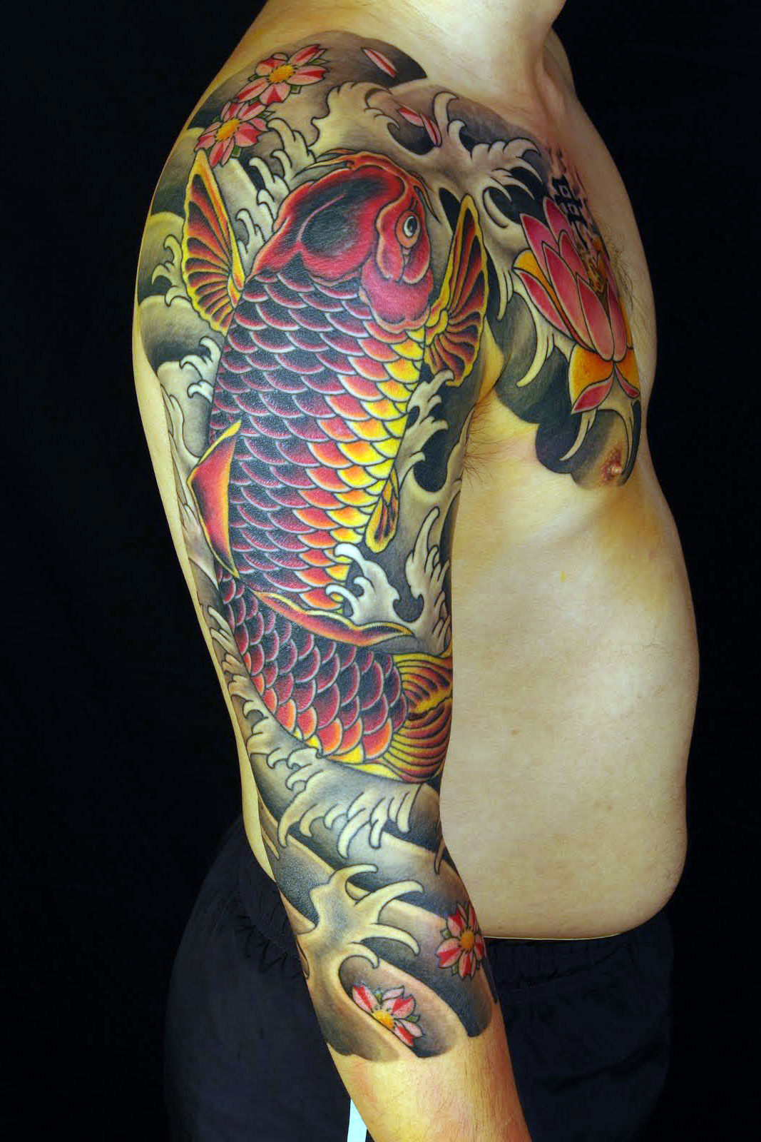 Japanese Arm Sleeve Tattoo Cool Tattoos Bonbaden regarding sizing 1067 X 1600