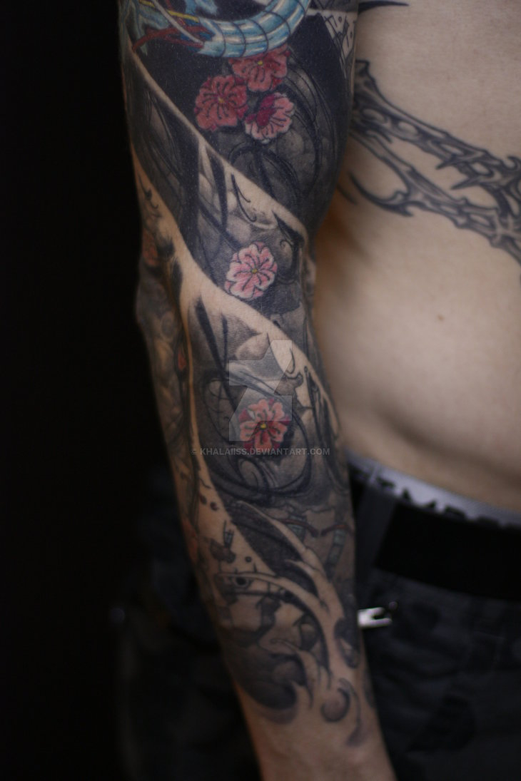 Japanese Tattoo Arm Khalaiiss On Deviantart intended for sizing 730 X 1095