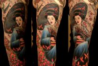 Japanese Tattoo Japanese Traditional Cherry Blossom Geisha Tattoo for dimensions 1440 X 1600