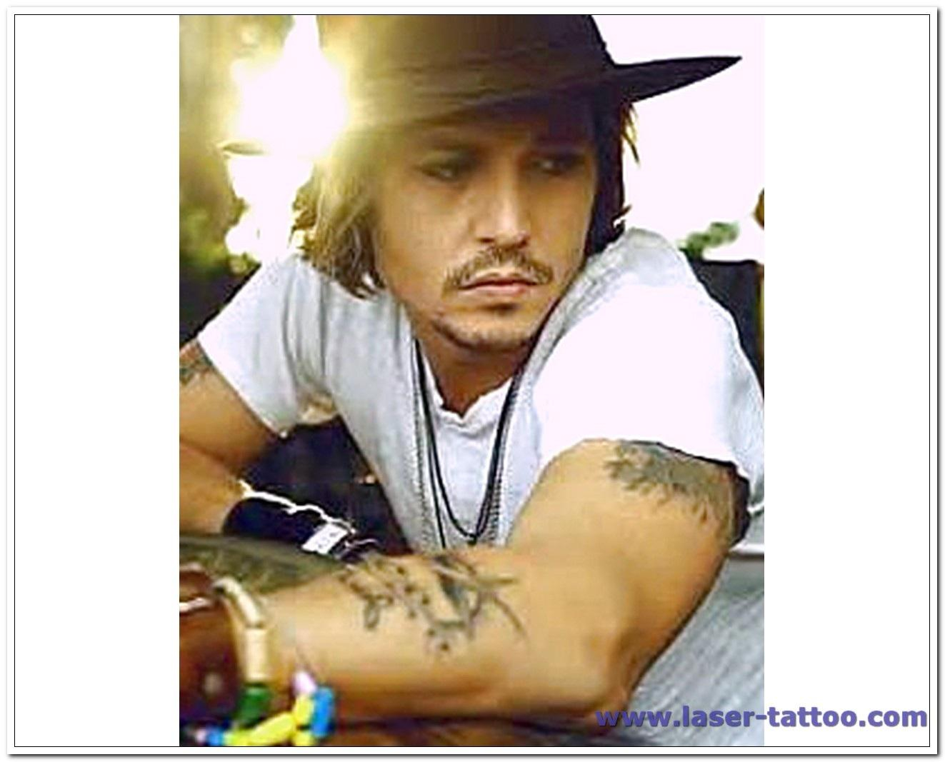 Johnny Depp Left Arm Tattoo within measurements 1323 X 1067