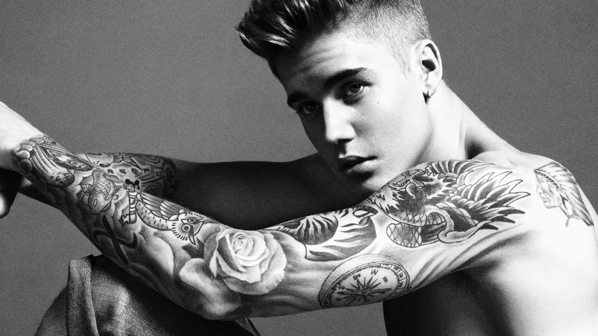 Justin Bieber All Tattoo Design Justin Bieber Tattoos His pertaining to proportions 1920 X 1080