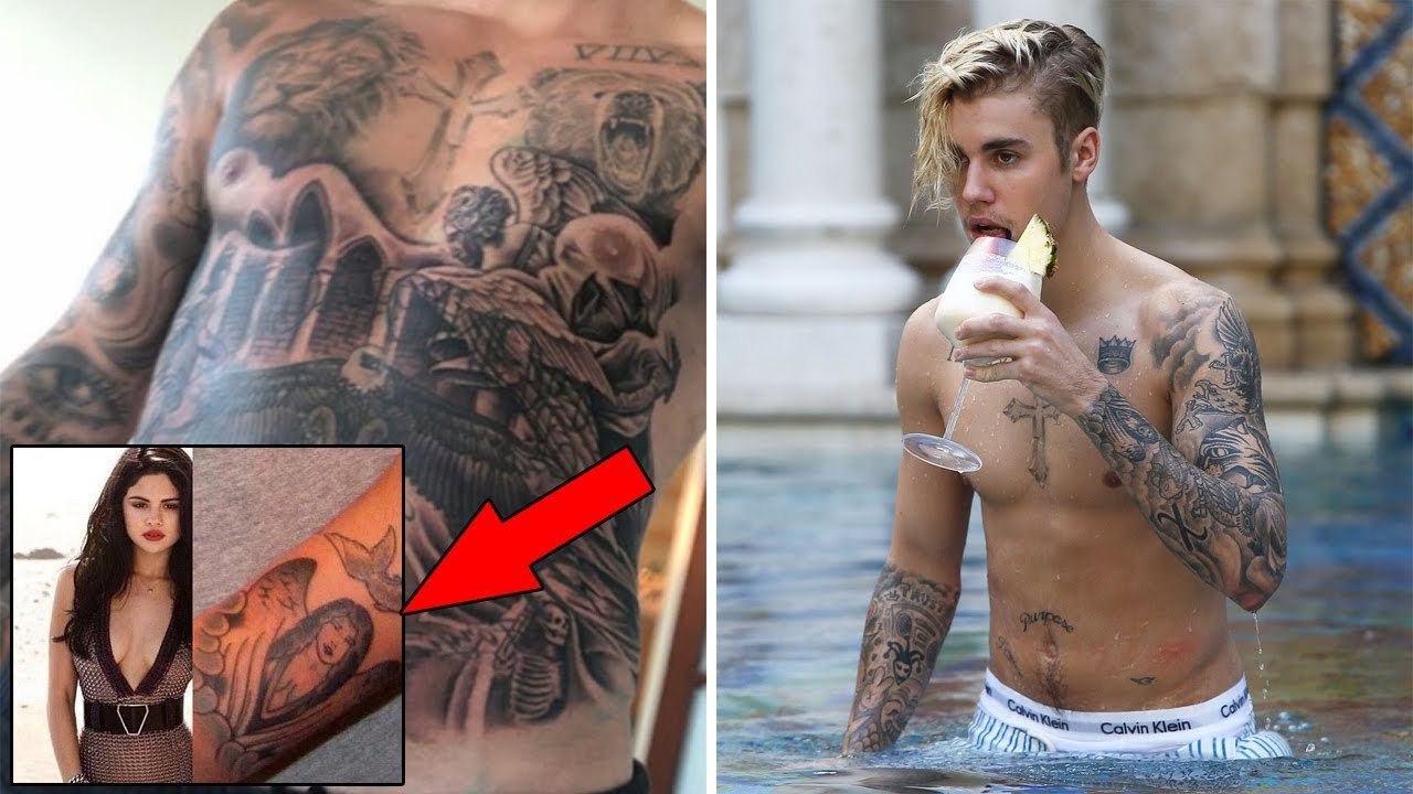 Justin Biebers Tattoos 2017 All Tattoos New Including Torso intended for dimensions 1280 X 720