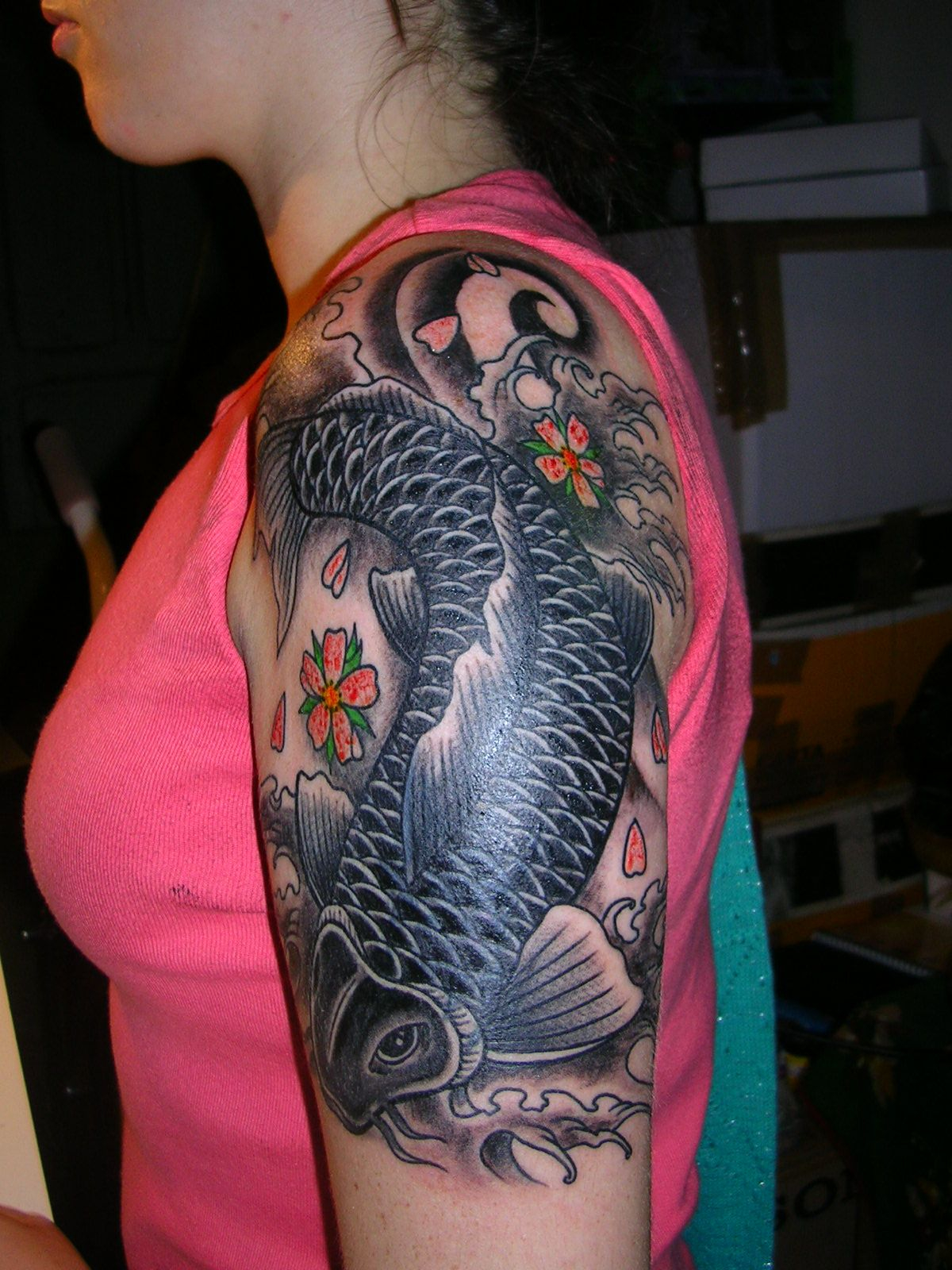 Koi Fish Arm Cool Tattoo Design For Teenager Girls Tattoos throughout proportions 1200 X 1600