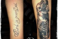 Krisztian Art Tattoo Cover Up Tattoo Forearm Skull And Girl inside proportions 3322 X 3422