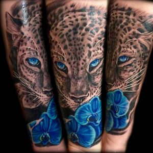 Leopard And Flowers Sleeve Tattoo Venice Tattoo Art Designs Body in measurements 1080 X 1080
