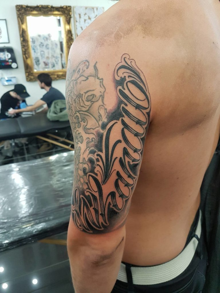 Lettering Tattoos Otautahi throughout proportions 768 X 1024
