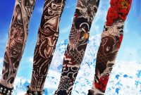 Long Sleeve Fake Tattoo Clibe Bicycle Beach Tattoo Arm Warmers Cuff with regard to dimensions 1000 X 1000