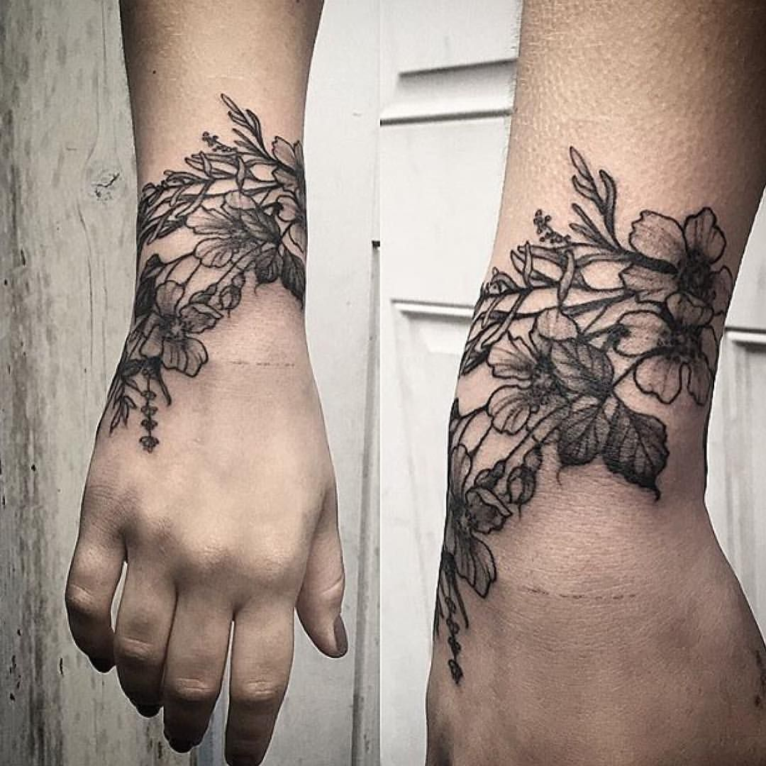 Loving The Placement Of This Floral Wrist Tattoo Tattoo for dimensions 1080 X 1080