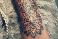 Mandala Outer Forearm Tattoo Ideas For Women Black Henna Floral in proportions 995 X 2048
