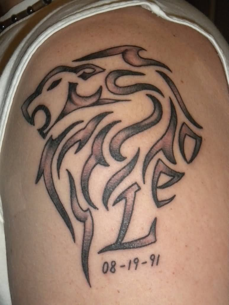 Memorial Tribal Leo Tattoo Design For Arm 7741032 Zodiac intended for size 774 X 1032