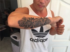 Mens Lower Arm Sleeve Tattoos Fresh 3 Roses Forearm Tattoo For Man throughout measurements 3264 X 2448