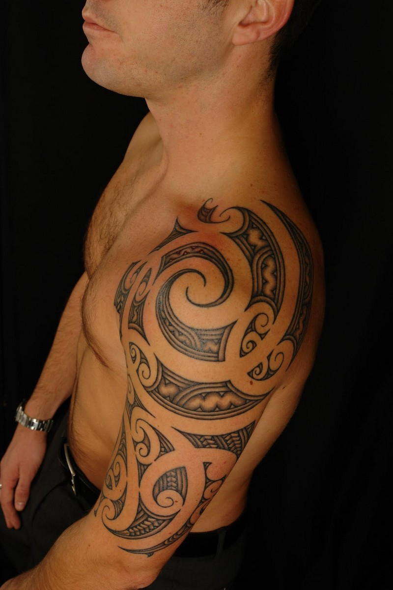 Mens Upper Arm Tribal Tattoos Tribal Arm Tattoos Designs And Ideas with proportions 800 X 1200