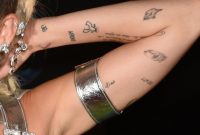Mileys Left Arm Is Just As Packed With Tattoos As Her Right with sizing 1024 X 938