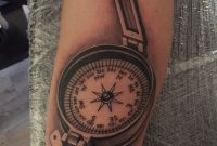 Military Compass Tattoo Nick Westfall Start Of Sleeve Black for sizing 852 X 1136