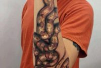 Mind Blowing 3d Snake Tattoo For Cool Boy Golfian pertaining to sizing 960 X 960