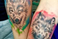 Mine And My Partners Water Colour Wolf Tattoos Nat At The intended for sizing 822 X 1107