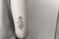 Minimalist Dry Flowers On The Back Of The Right Arm Tricep inside measurements 1000 X 1000