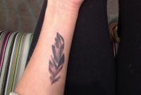 Most Recent Tattoo Feather On Inside Forearm Tattoos And Shtuff in measurements 2448 X 3264