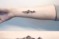 Mountain Tattoo On The Right Inner Forearm Tattoo Small regarding size 1000 X 1000