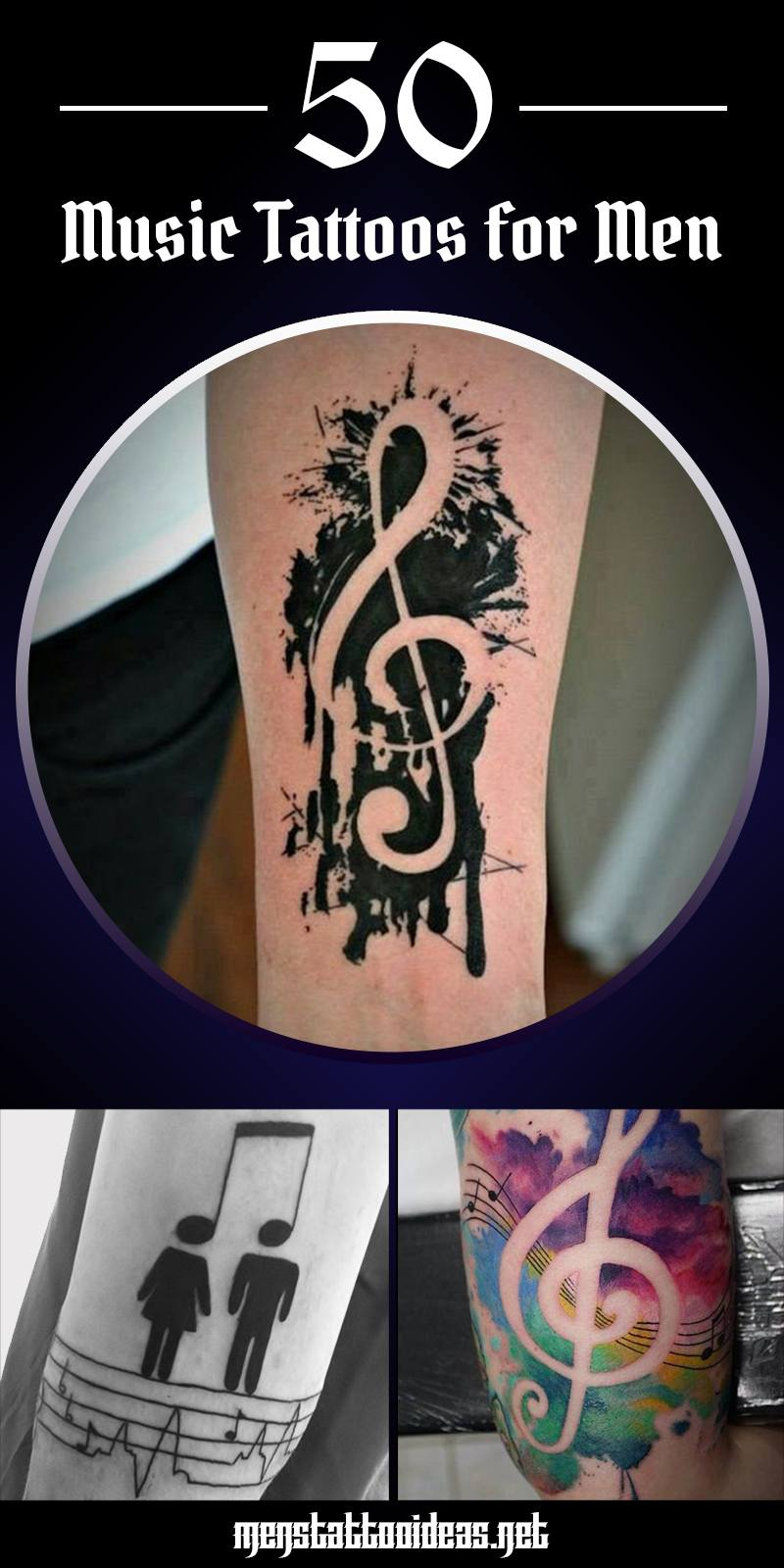 Music Tattoos For Men Ideas And Inspiration For Guys within size 800 X 1600