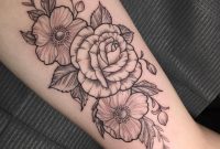 My Inner Bicep Floral Piece Done Sara At Incognito Tattoo In Los for dimensions 1440 X 1434