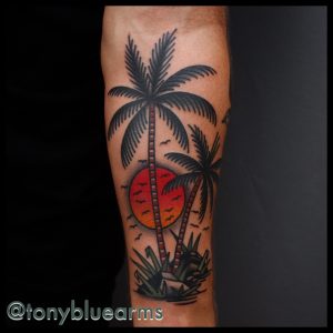 My New Tattoo Traditional Palmtree Tattoo Love It Tony Nilsson with regard to size 3264 X 3264