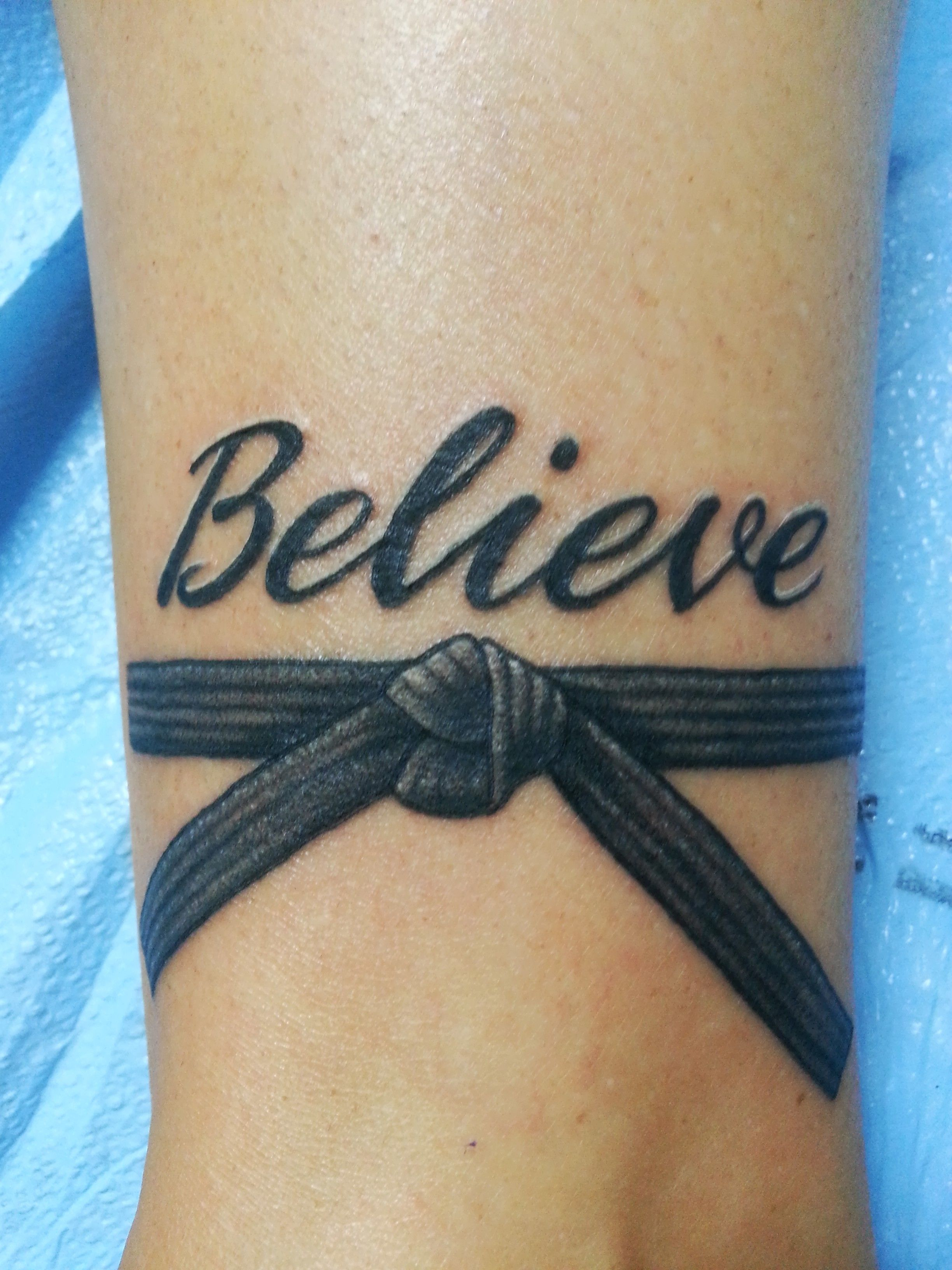 My New Tattoo When We Did Boot Camp For Our Black Belts Our Motto with regard to proportions 2448 X 3264