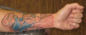 My Popeye Fist Tattoo Irish St Tattoo regarding size 3801 X 1558
