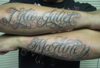 Names On Arms Tattoo Of First And Last Name On Sleeves inside measurements 1024 X 768