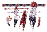 Native American Armband Tattoo Designs Pin American Feathers throughout size 1750 X 1375