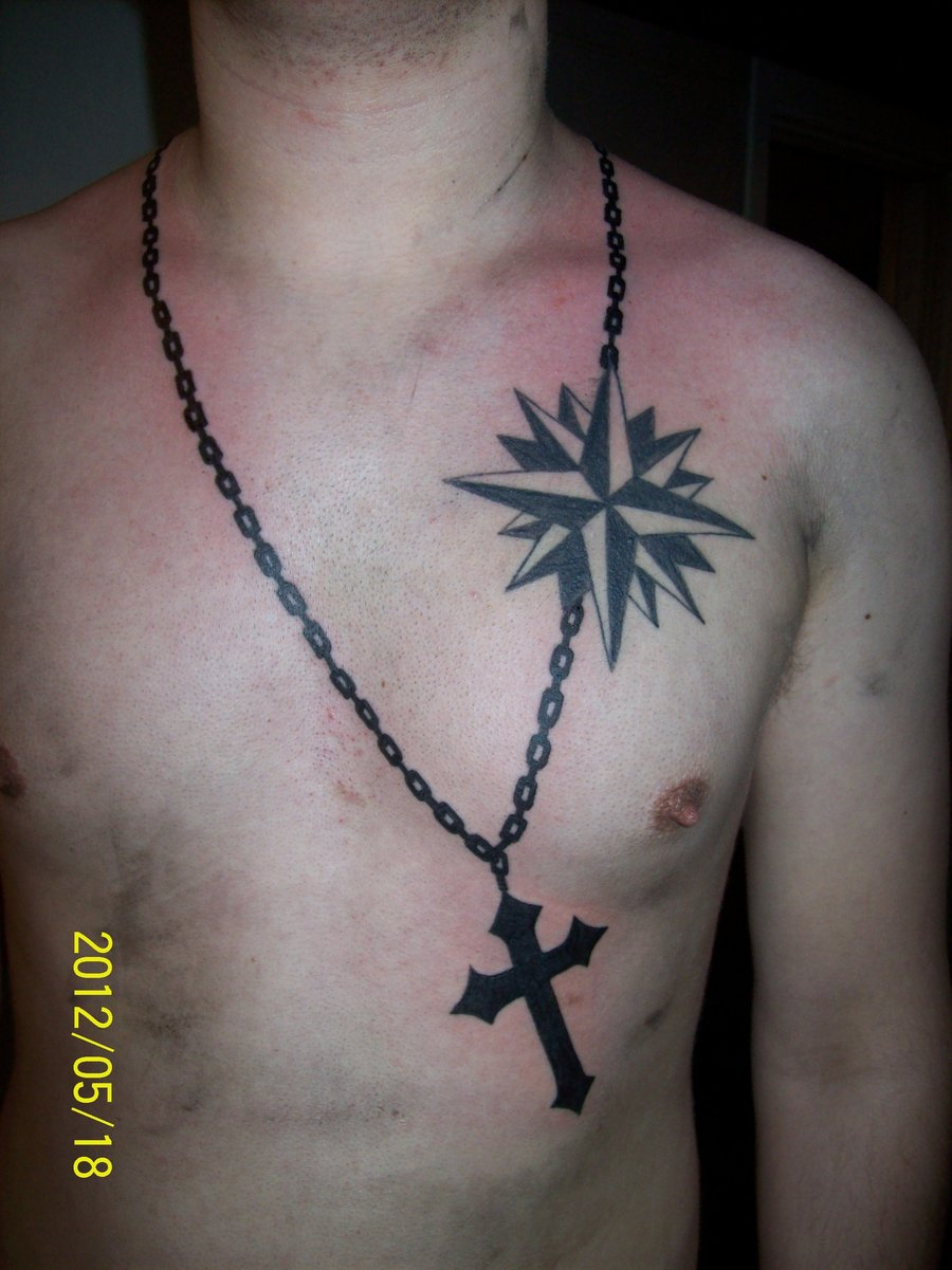 Nice Cross And Chain Necklace Tattoo Tentacletattoo with sizing 900 X 1201