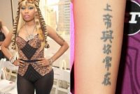 Nicki Minaj Tattoo Meaning With Nicki Minaj Tattoo Tattoo And Body pertaining to size 1024 X 853