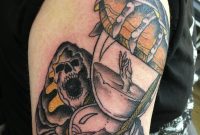 Old School Upper Arm Grim Reaper And Hourglass Tattoo Travis throughout dimensions 3024 X 4032