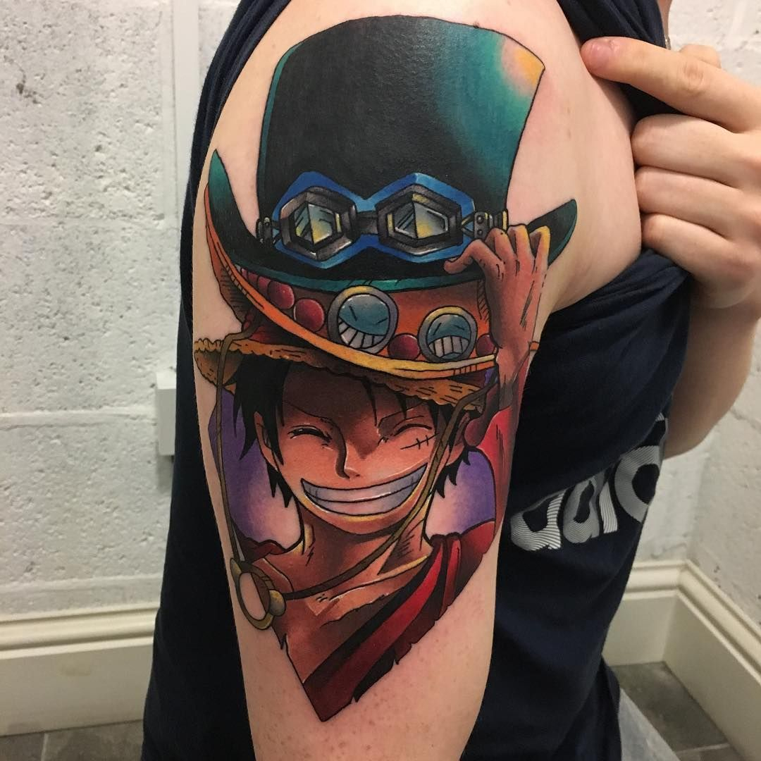 One Piece Anime Arm Tattoo Tattoo For All Tattoos I Love with proportions 1080 X 1080