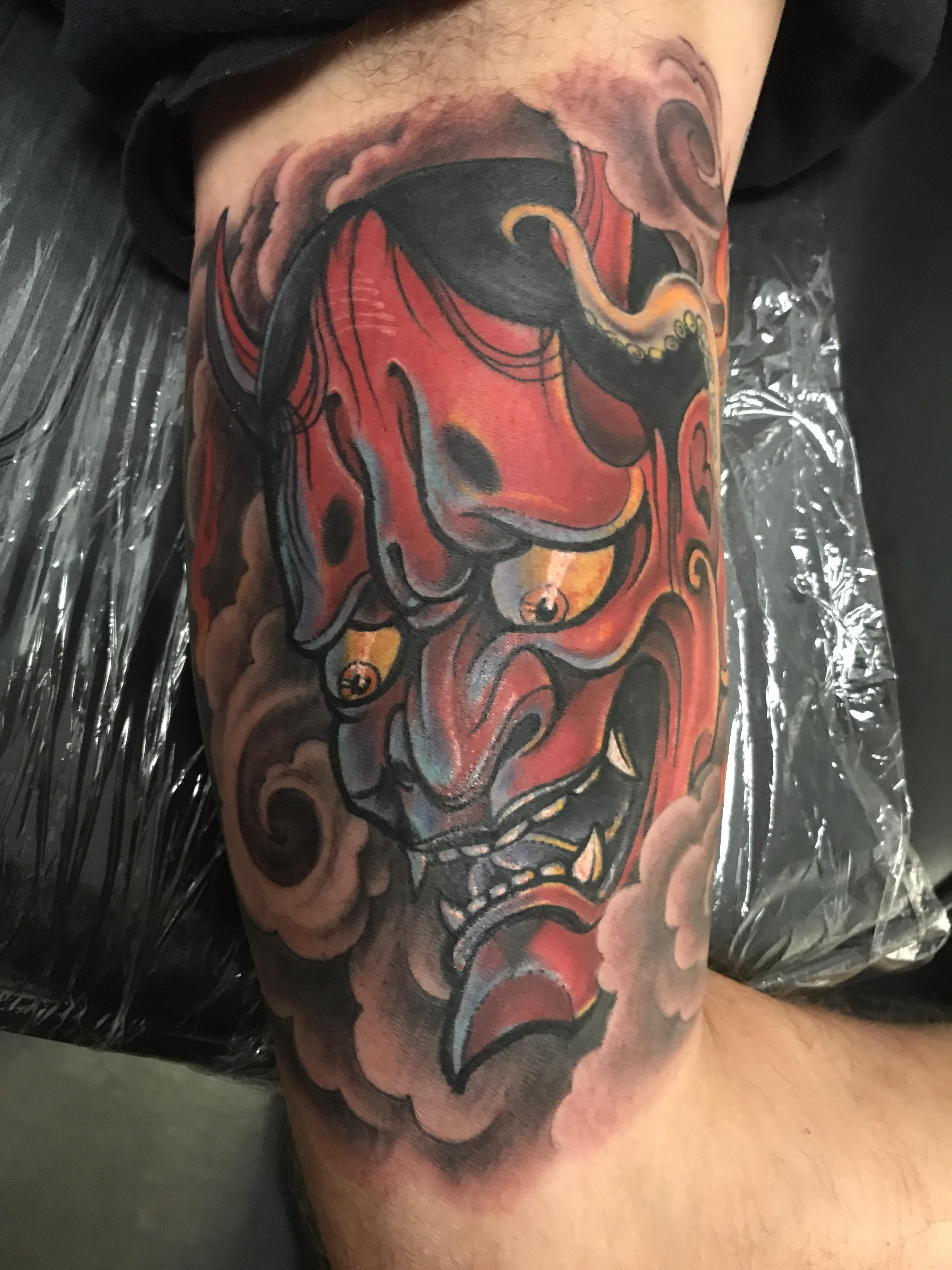 Oni Mask Inner Arm Done Terry Hargrove Eye Pollution Sc intended for proportions 3024 X 4032