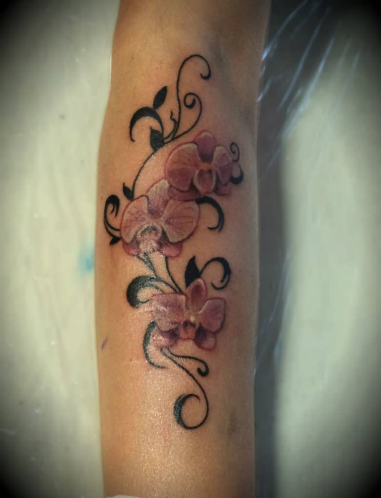 Orchid Tattoo On Right Arm Arturnakolet intended for dimensions 781 X 1022