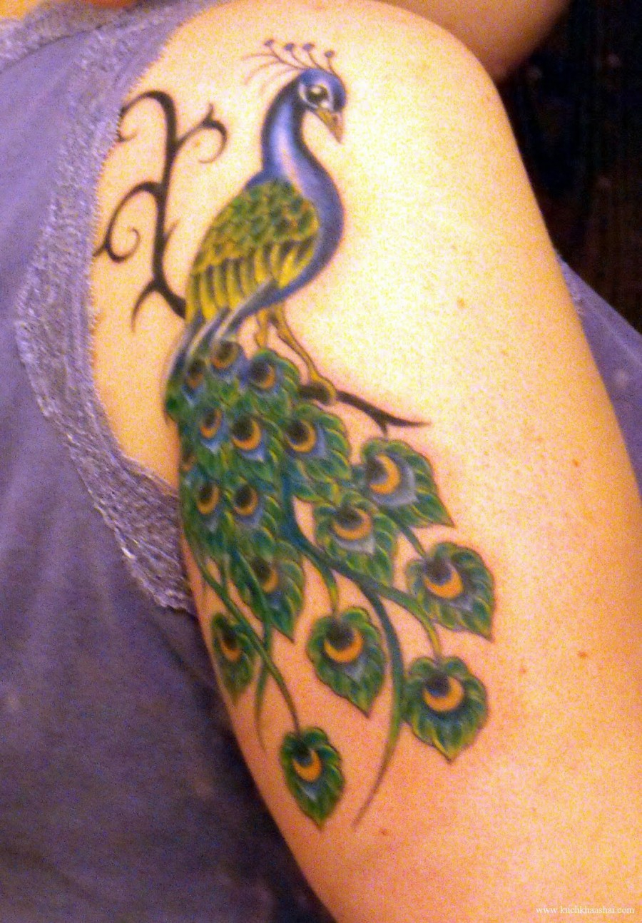 Peacock Tattoo Design On Arm For Women Tattoomagz in measurements 900 X 1294
