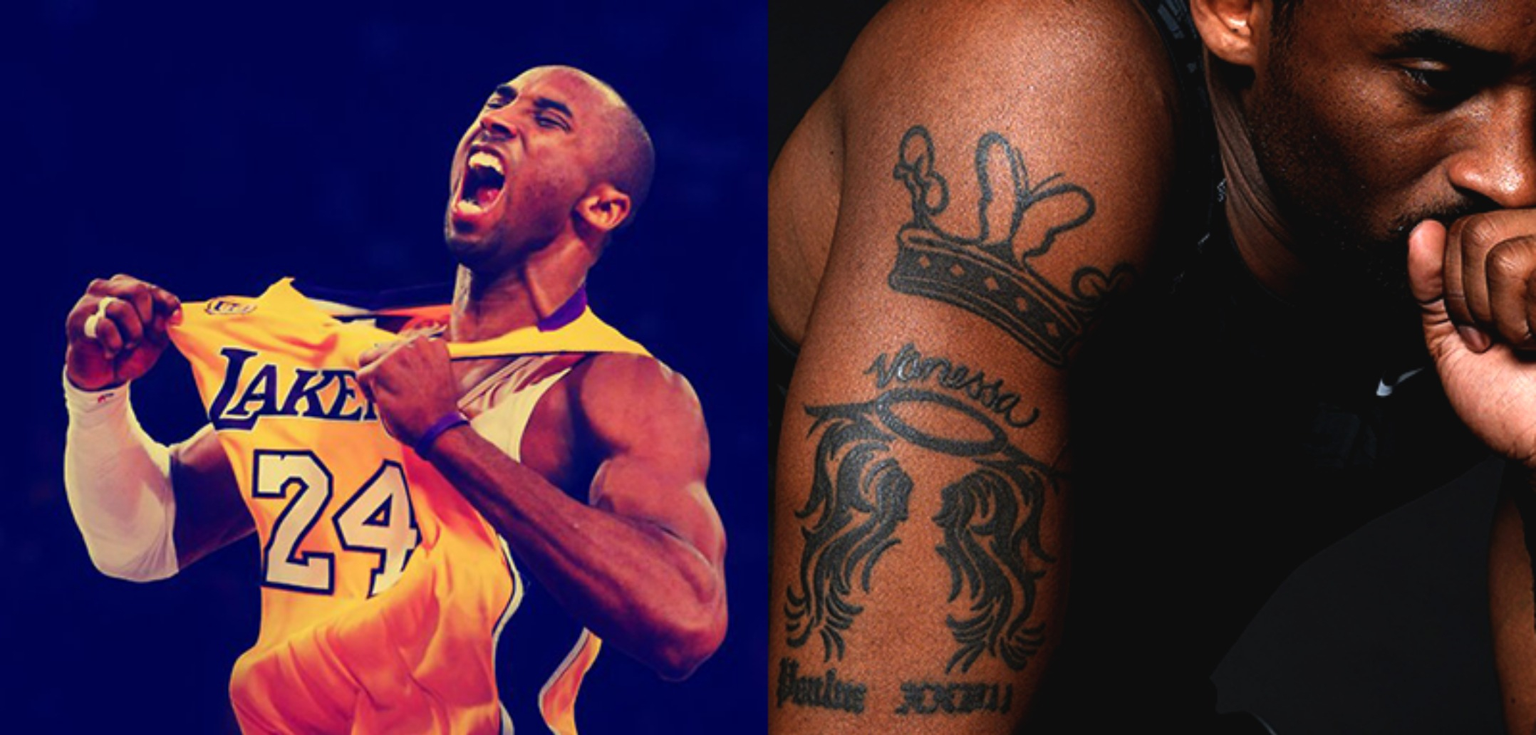 Picture Perfect Art Impressive Tattoo Of Kobe Bryant throughout proportions 2156 X 1032