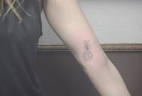 Polygon Style Pineapple Tattoo On The Inner Arm Little Tattoos intended for dimensions 1000 X 1000