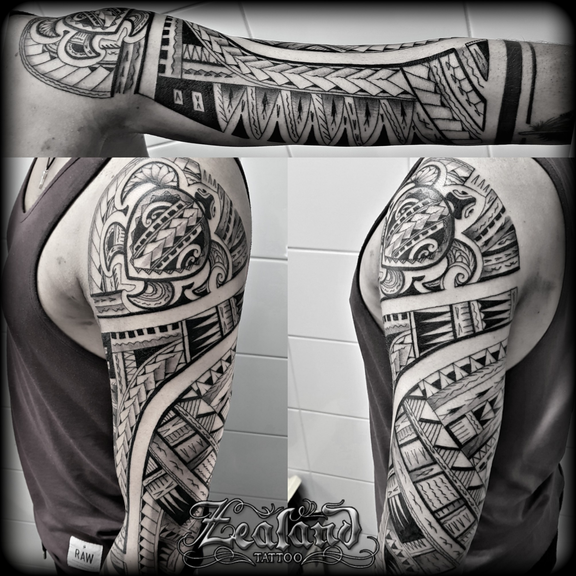Polynesian Arm Tattoo Zealand Tattoo intended for size 2008 X 2008