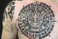 Polynesian Chest Piece Part Of Mayan Calendar Tattoo with dimensions 1080 X 1080