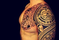 Polynesian Tribal Chest And Sleeve Tattoo Polynesian Tattoos in size 940 X 941