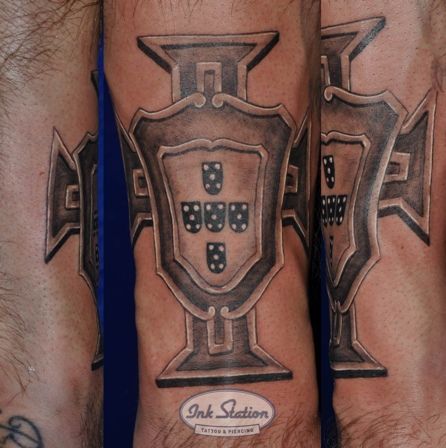 Portugal Fussball Wappen Football Coat Of Arms Tattoo Black And Grey inside measurements 1421 X 1429