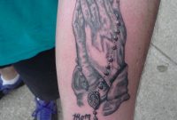 Praying Hands With Rosary Tattoo On Left Arm Rosary Tattoos with regard to proportions 960 X 1280