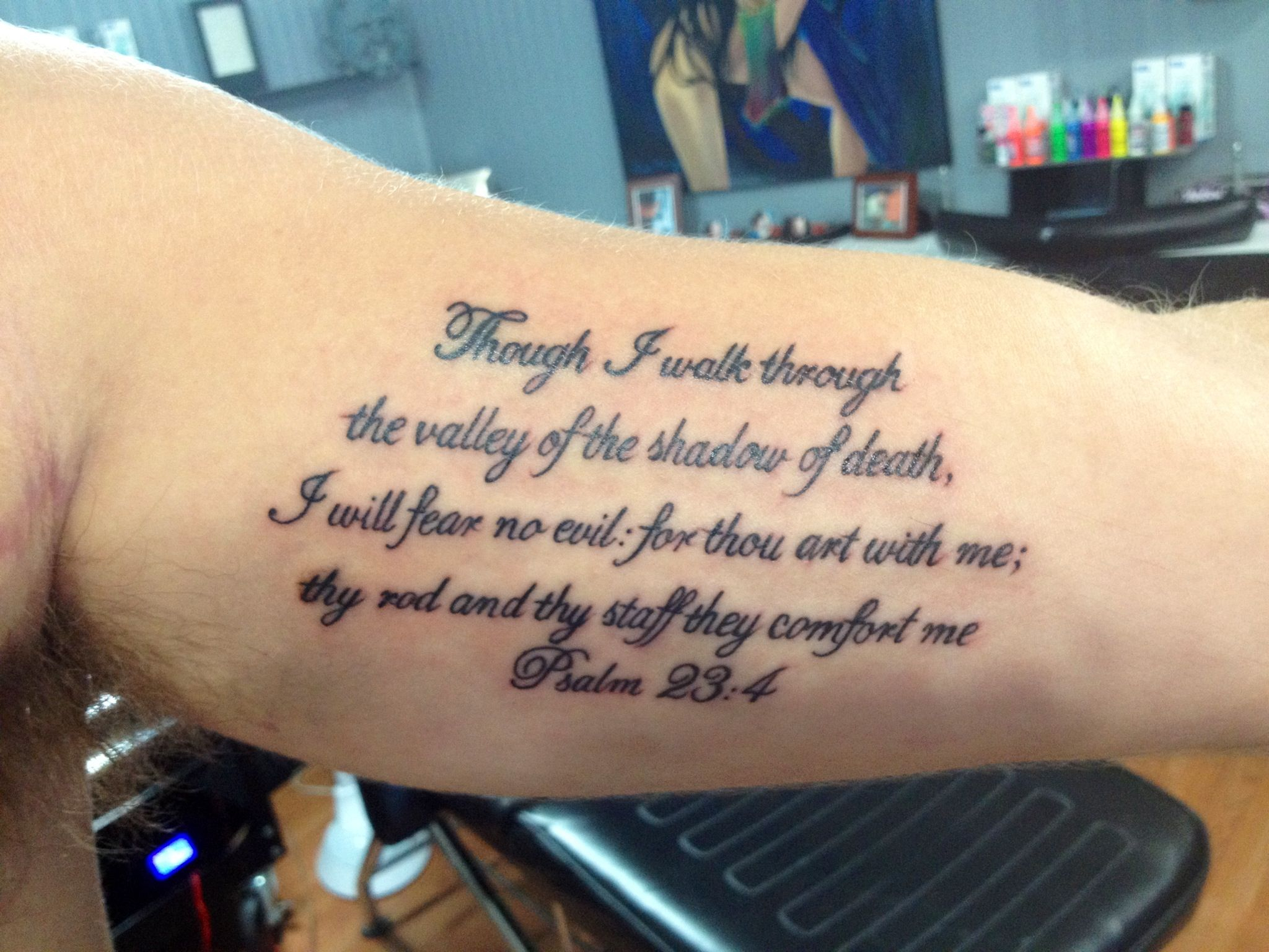 Psalm 234 Script Tattoo Thinking About Getting This On My Right with regard to measurements 2048 X 1536