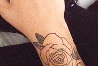 Realistic Minimal Rose Outer Forearm Tattoo Ideas For Women in measurements 1045 X 2048